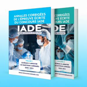 Pack de deux ebooks d’annales corrigées du concours IADE : 130 questions par volume
